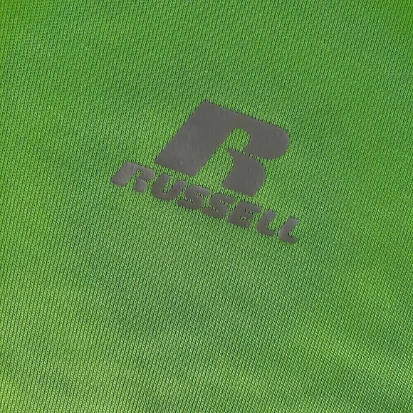 Men's RUSSELL ATHLETIC Neon Green NWT NEW SZ MT Medium Tall Long-Torso Big - Picture 2 of 6